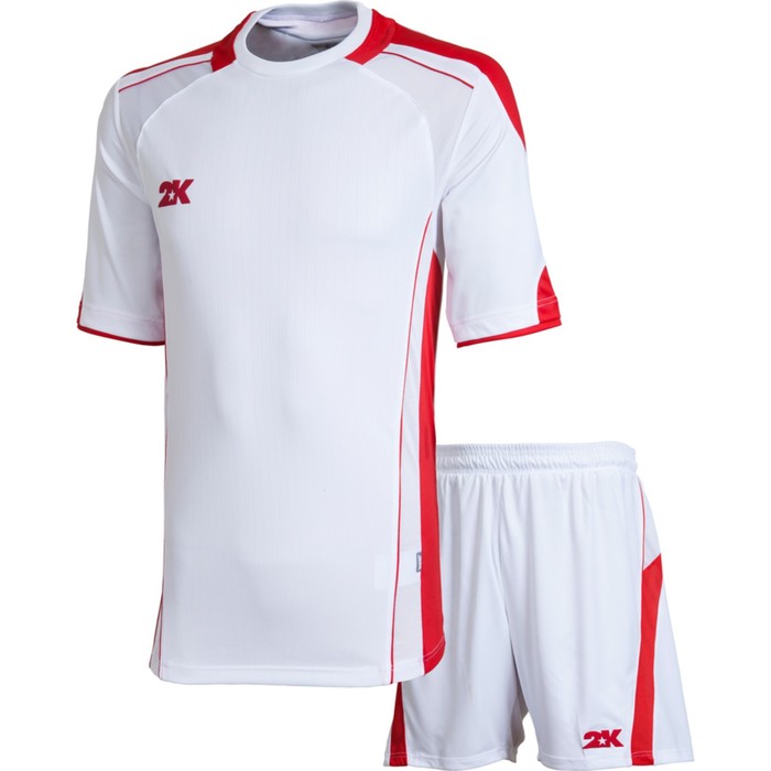 Комплект футбольной формы 2K Sport Viva, white/white/red, размер XXS