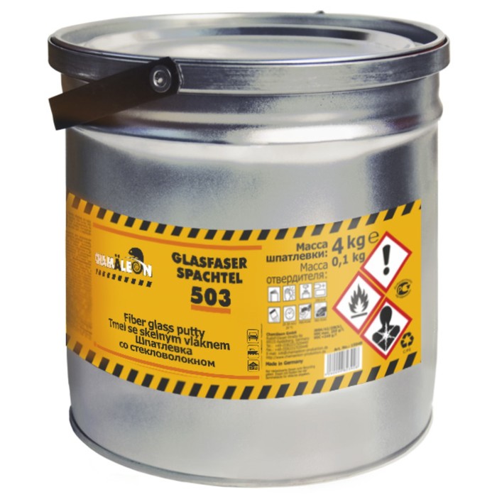 Шпатлевка CHAMAELEON, со стекловолокном, 4,1 кг