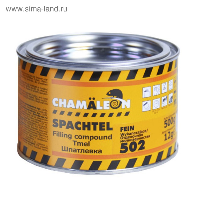 Шпатлевка CHAMAELEON, отделочная, мелкозернистая (отвердитель в комплекте), 0,515 кг шпатлевка chamaeleon отделочная мелкозернистая отвердитель в комплекте 0 515 кг