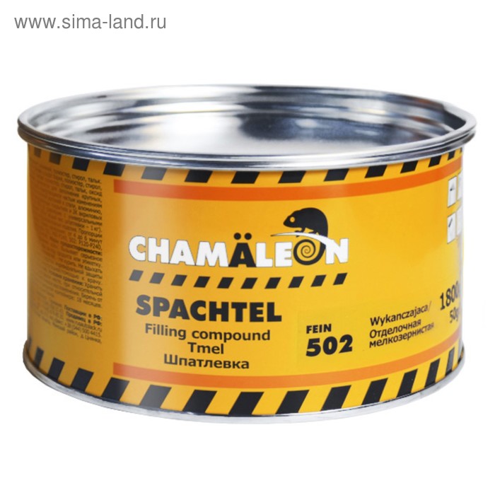 Шпатлевка CHAMAELEON, отделочная, мелкозернистая (отвердитель в комплекте), 1,85 кг шпатлевка chamaeleon для пластиков отвердитель 250г