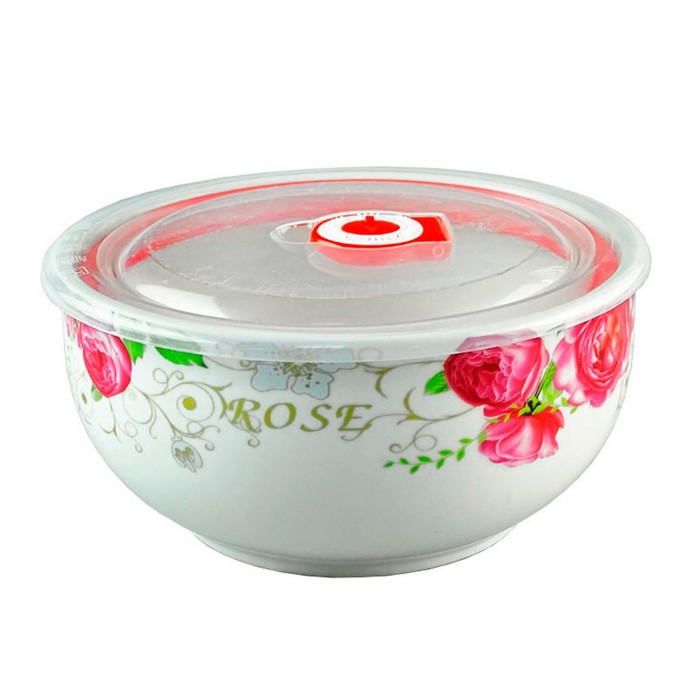 Салатник с вакуумной крышкой 900 мл диаметр 16 см