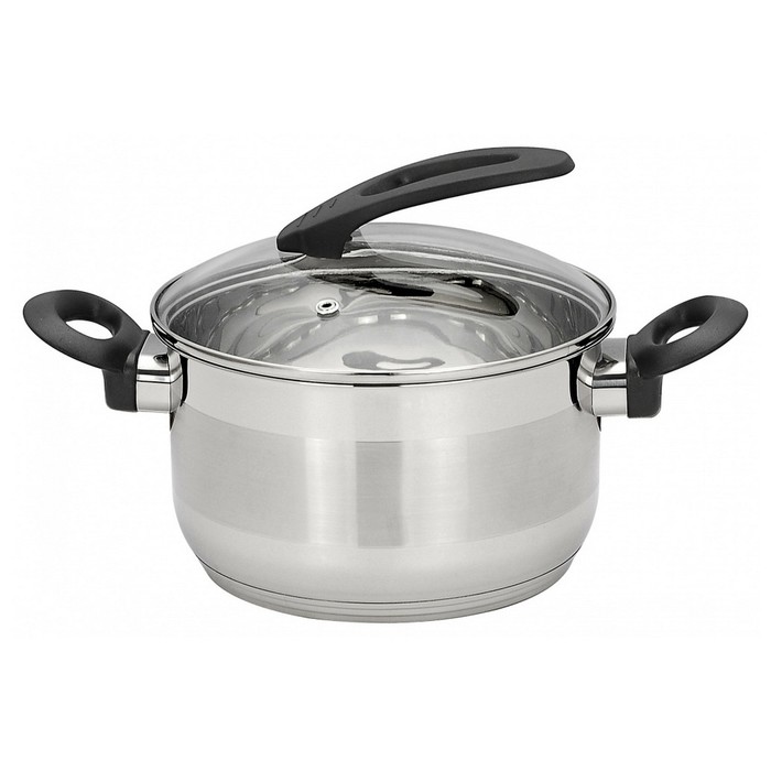 Кастрюля с крышкой 2,7 л диаметр 18 см