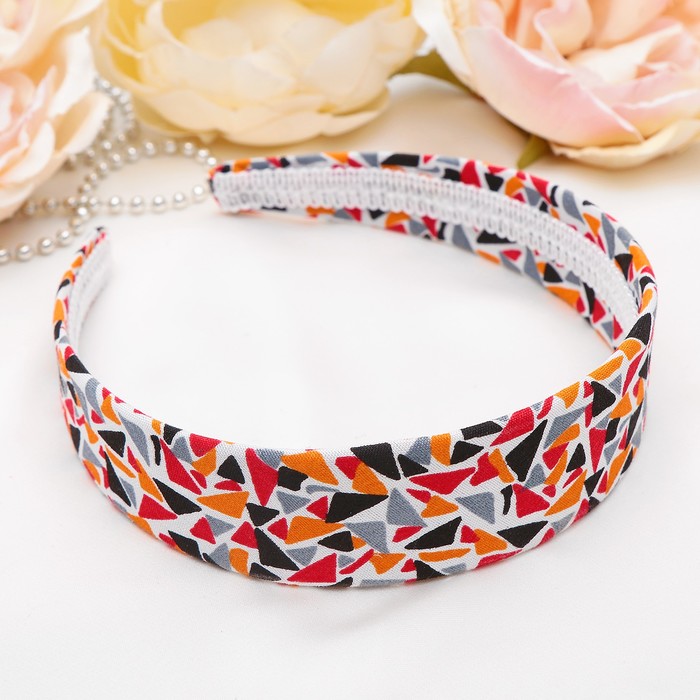 Ободок для волос "Соренто" 3,3 см мозаика, микс