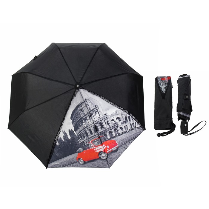 Зонт автоматический "Монохром. Италия", R=51см