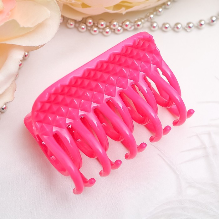 Краб для волос "Переплёт" 6 см, микс