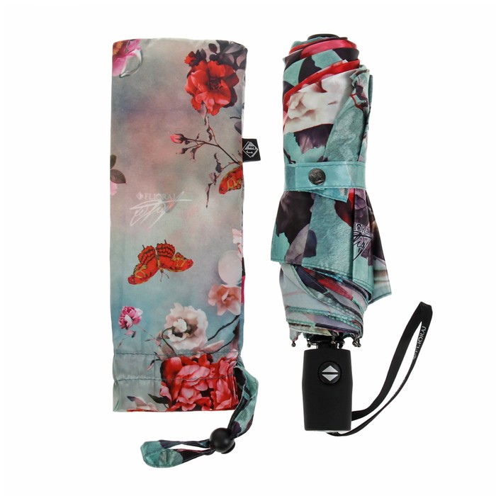 Зонт автоматический "Ноктюрн", R=51см, цвет зеленый