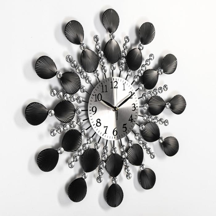 фото Часы настенные, серия: ажур, "рассвет", плавный ход, 48 х 48 см, d-15 см