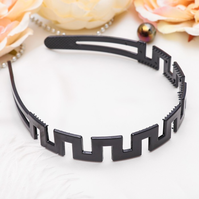 Ободок для волос "Далида" 2 см греческие изгибы