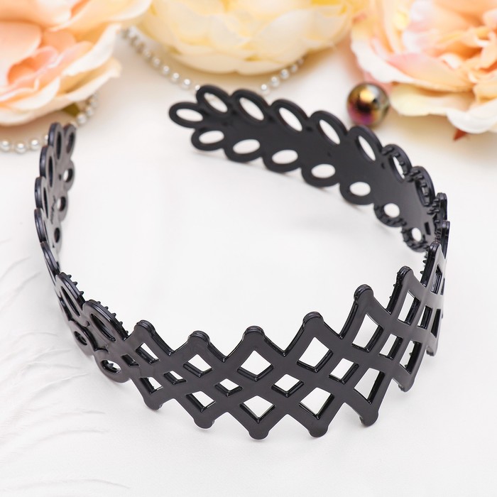 Ободок для волос "Ночь" 4,8 см переплёт