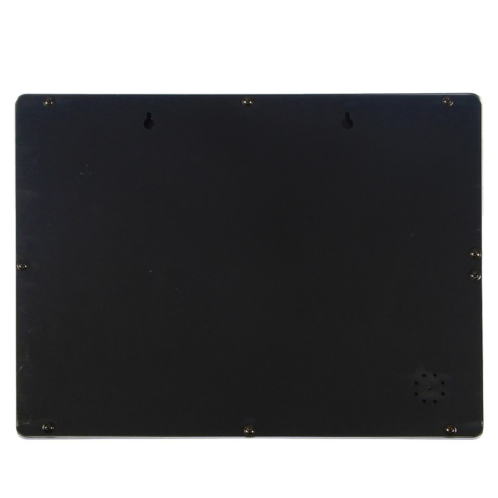 Часы электронные, время (час и мин), дата, день нед,темп-ра, вставка алюмин,кр цифр.40х30 см