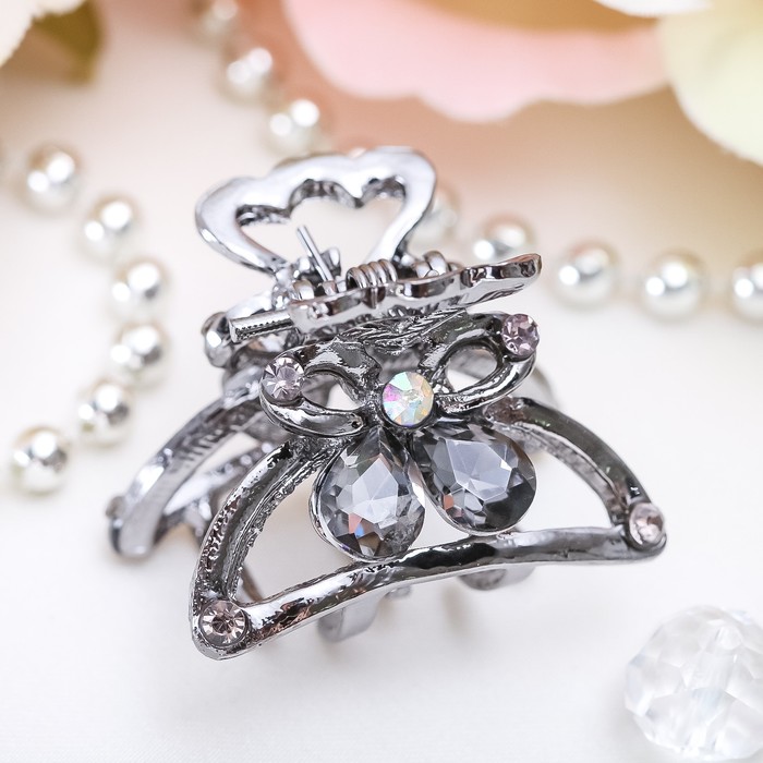 Краб для волос "Венди" 3 см цветок