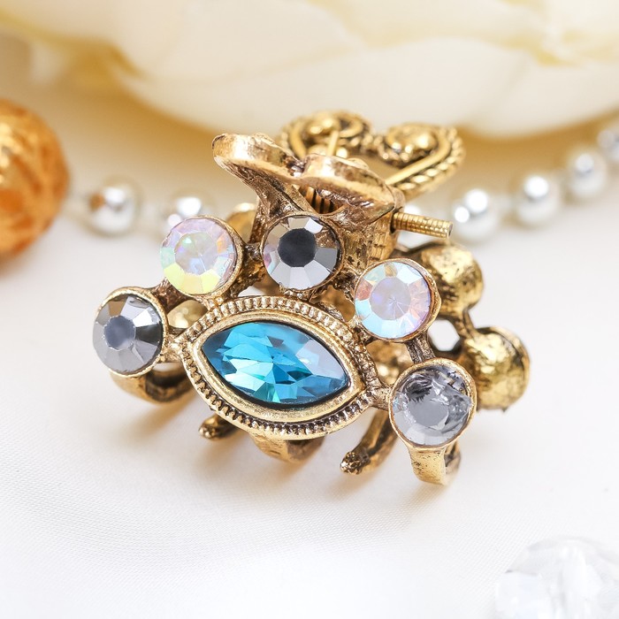 Краб для волос "Ларго" 2,5 см, око, микс