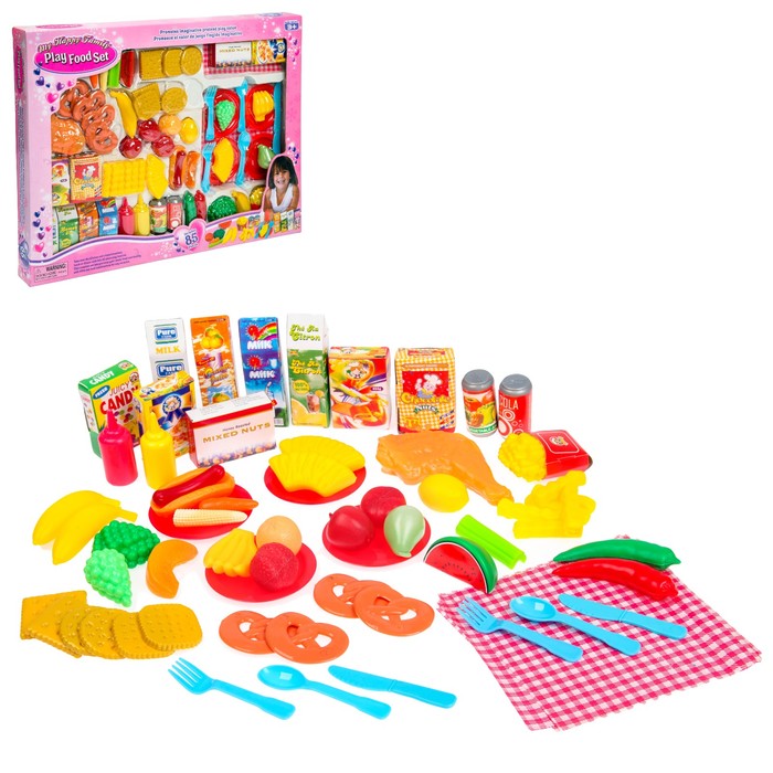 Игровой набор "Большой стол", 85 предметов