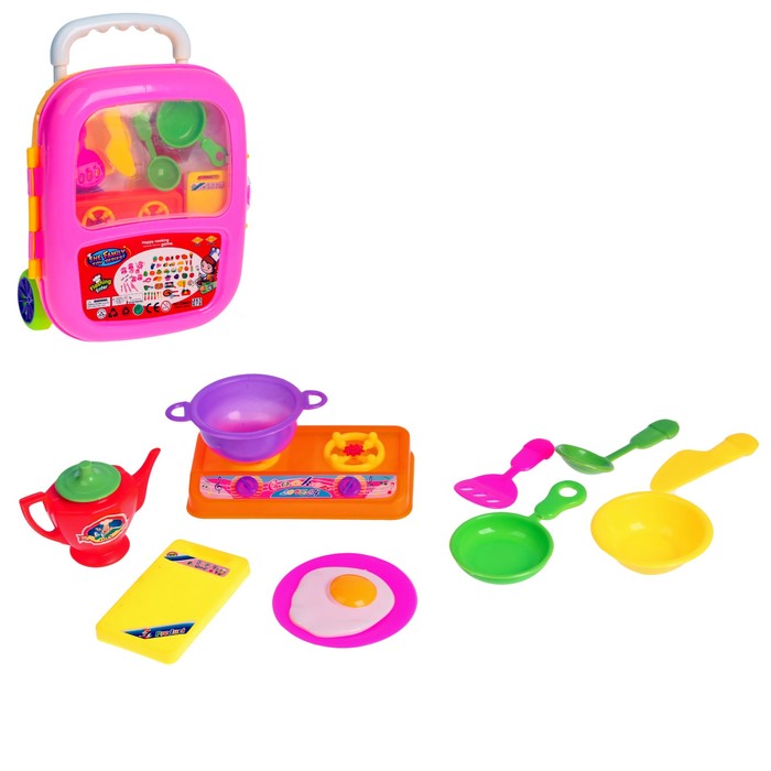 Игровой набор "Семейный ужин" в чемодане