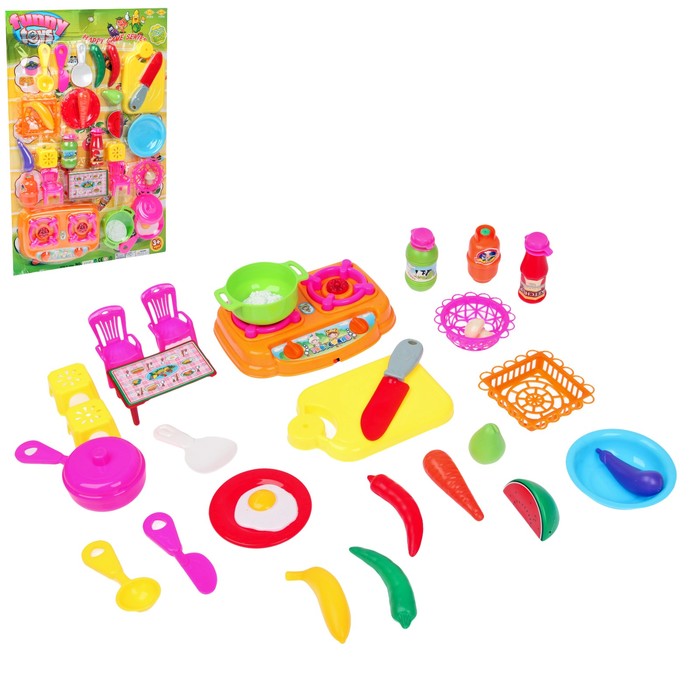 Игровой набор с продуктами "Вкусный обед"