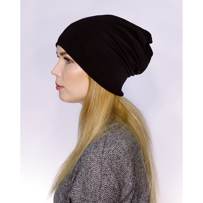 Шапка женская "М-200" демисезонная, р-р 56-58, цвет черный 2808901