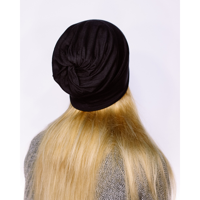 Шапка женская "М-200" демисезонная, р-р 56-58, цвет черный 2808901