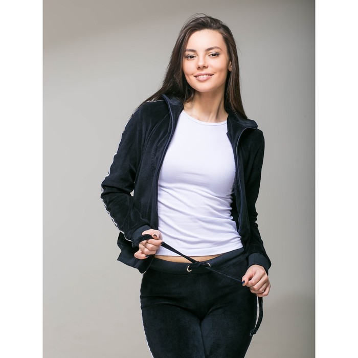 Костюм спортивный с лампасами женский MINAKU, размер 48, цвет синий