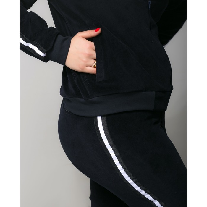 Костюм спортивный с лампасами женский MINAKU, размер 54, цвет синий