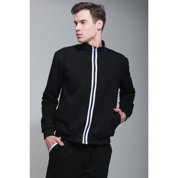 Костюм спортивный мужской MINAKU, размер 50, цвет чёрный