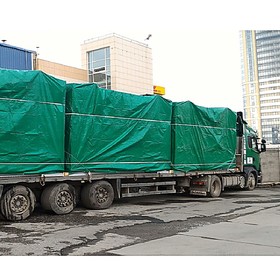 Тент защитный, 4 × 4 м, плотность 120 г/м², зелёный/серебристый от Сима-ленд