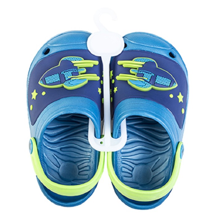 Аквашузы детские со светодиодами, арт. 7158A, цвет синий, размер 30