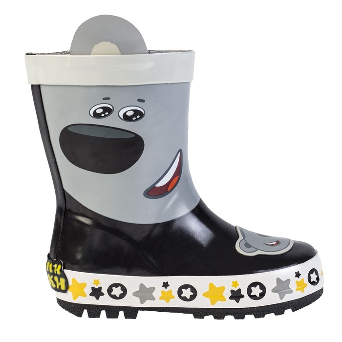 Сапоги резиновые детские арт. 7160A, цвет чёрный, размер 24