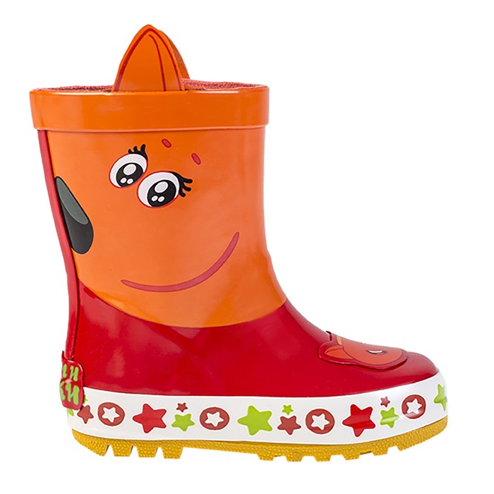 Сапоги резиновые детские арт. 7160C, цвет красный, размер 23
