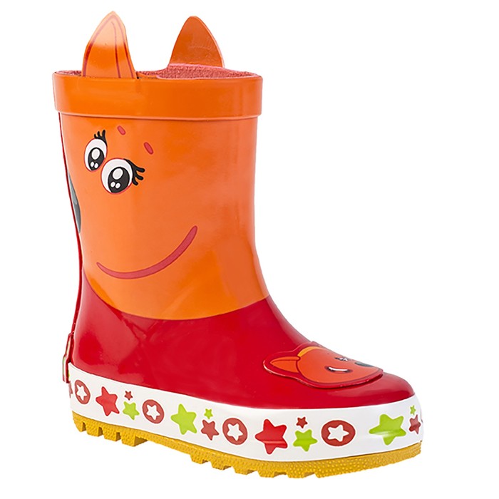 Сапоги резиновые детские арт. 7160C, цвет красный, размер 26