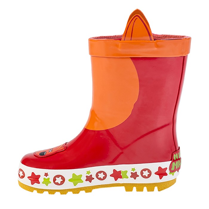 Сапоги резиновые детские арт. 7160C, цвет красный, размер 27