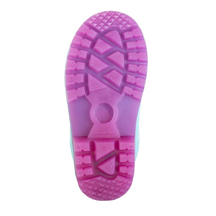 Сапоги резиновые детские со светодиодами, арт. 7185C, цвет голубой, размер 24