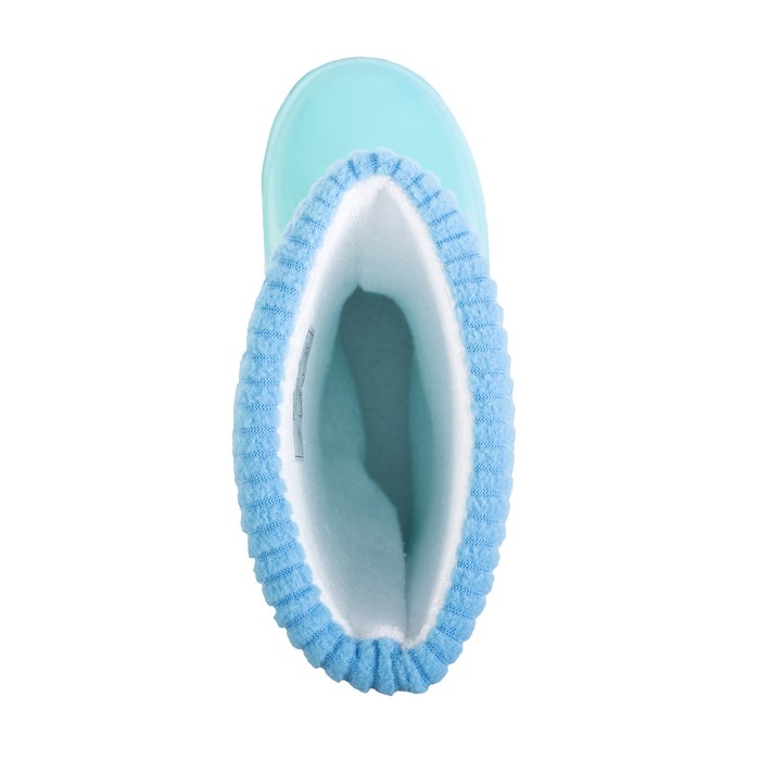 Сапоги резиновые детские со светодиодами, арт. 7185C, цвет голубой, размер 27