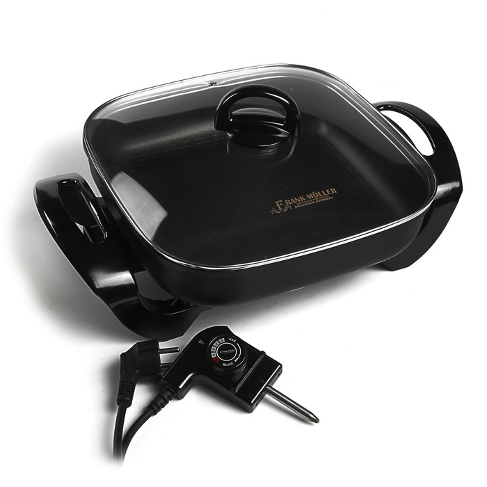 Сковорода Frank Moller FM-388, 1400 Вт, электрическая, тефлон