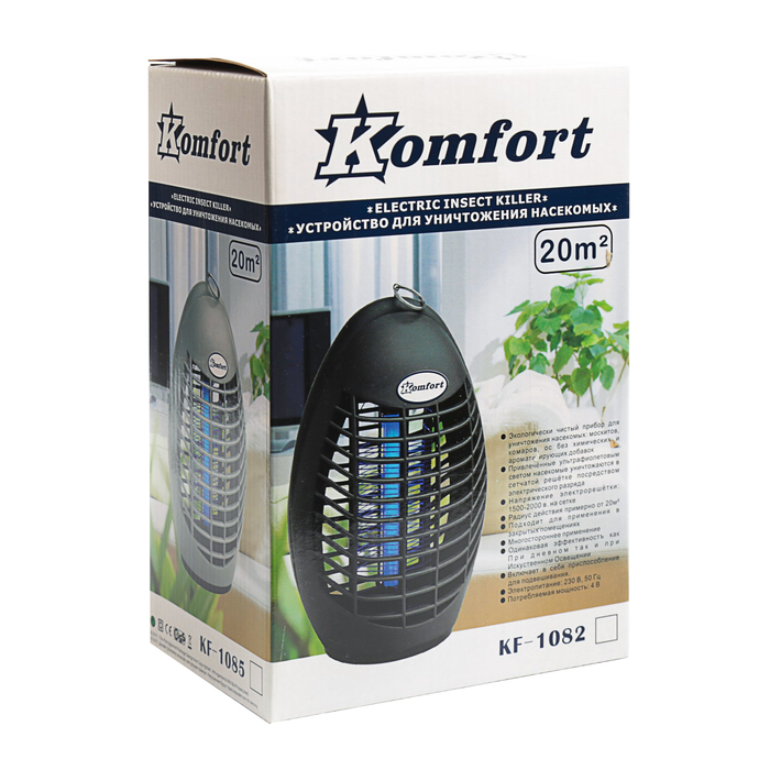 Уничтожитель насекомых Komfort 1083 4 Вт, синий