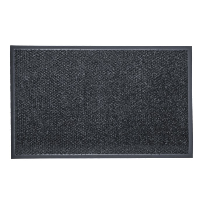 Коврик придверный, влаговпитывающий, ребристый "Престиж", цвет серый