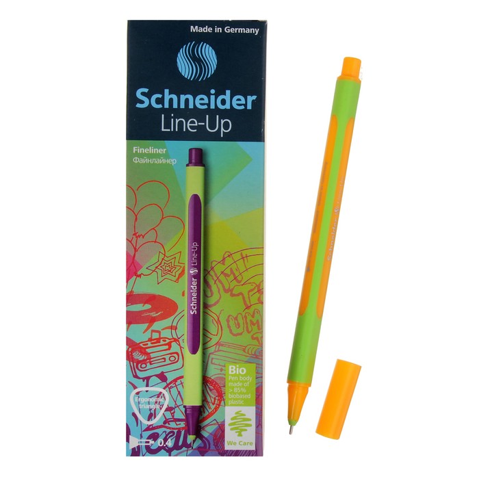 Линер Schneider Line-Up, узел 0,4 мм неоново-оранжевый