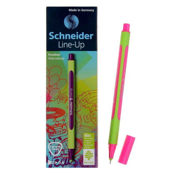 Линер Schneider Line-Up, узел 0,4 мм, неоново-розовый