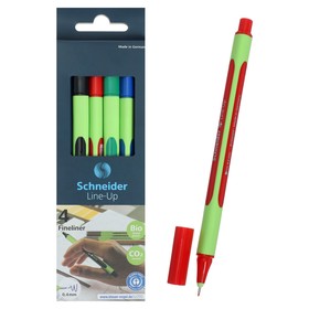 Линер Schneider Line-Up, узел 0,4 мм, 4 цвета в упаковке