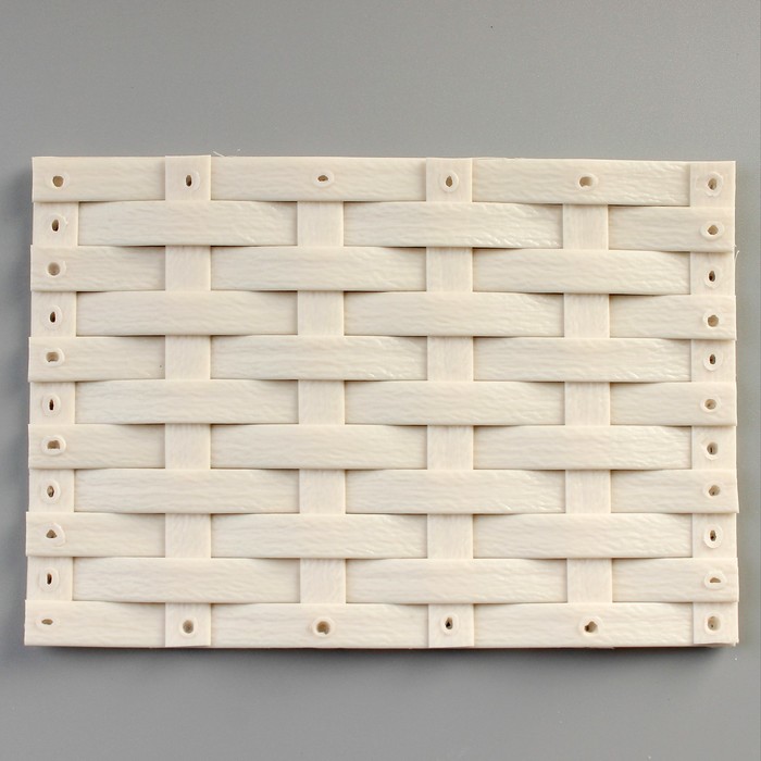 Шезлонг SALS, 180 х 76 х 52 см, с подушкой, плетение 8-11 мм, цвет молочный