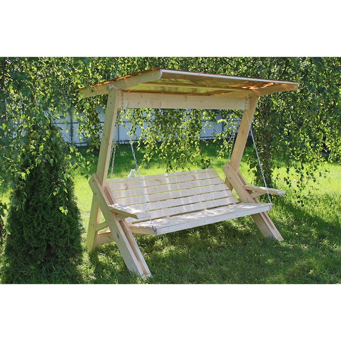 Качели садовые Сенди Л ПК8 некрашеные