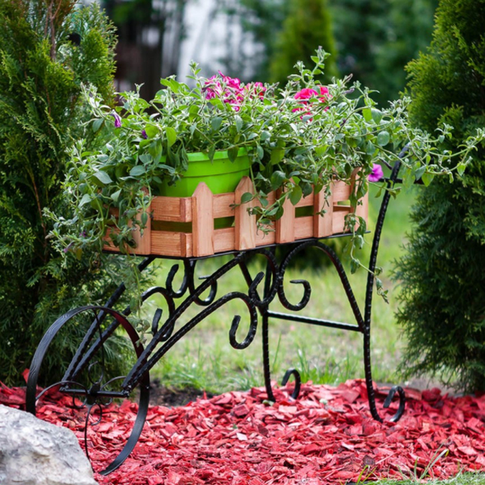 Декоративная тележка 59-361 с деревом