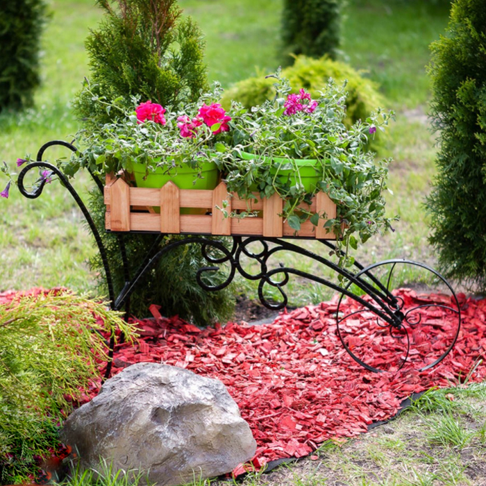 Декоративная тележка 59-361 с деревом