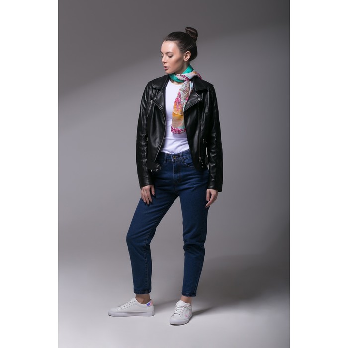 Палантин Этель "Москва", размер 50 х 160 см, цвет бирюзовый