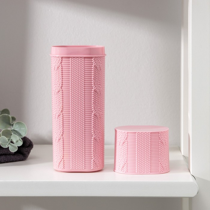 Футляр для зубной щетки и пасты 6х4х19 см, цвет МИКС