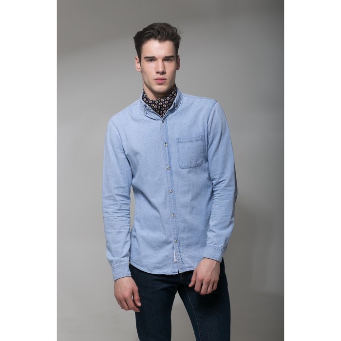 Палантин мужской Этель "Лучиано", размер 25 х 130 см, цвет чёрный/бежевый