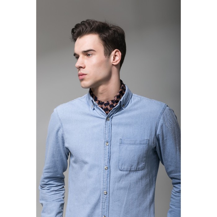 Палантин мужской Этель "Беттино", размер 25 х 130 см, цвет чёрный/коричневый