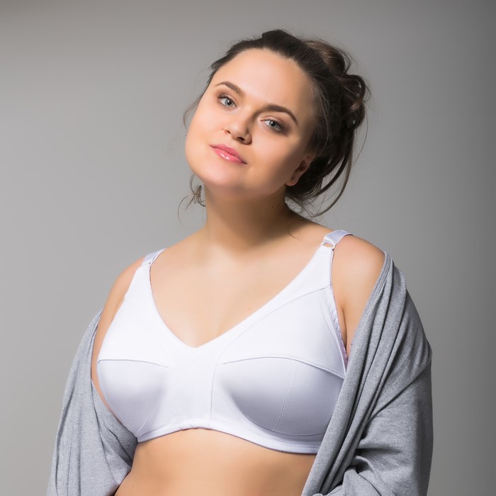 Бюстгальтер женский "Жаклин", размер 120 D, цвет белый 1501