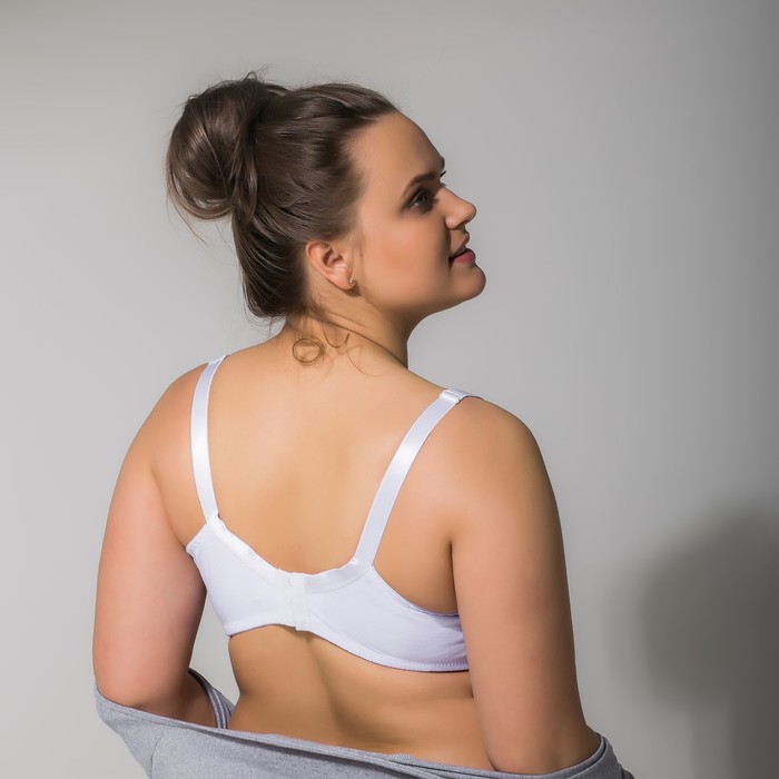 Бюстгальтер женский "Жаклин", размер 120 D, цвет белый 1501