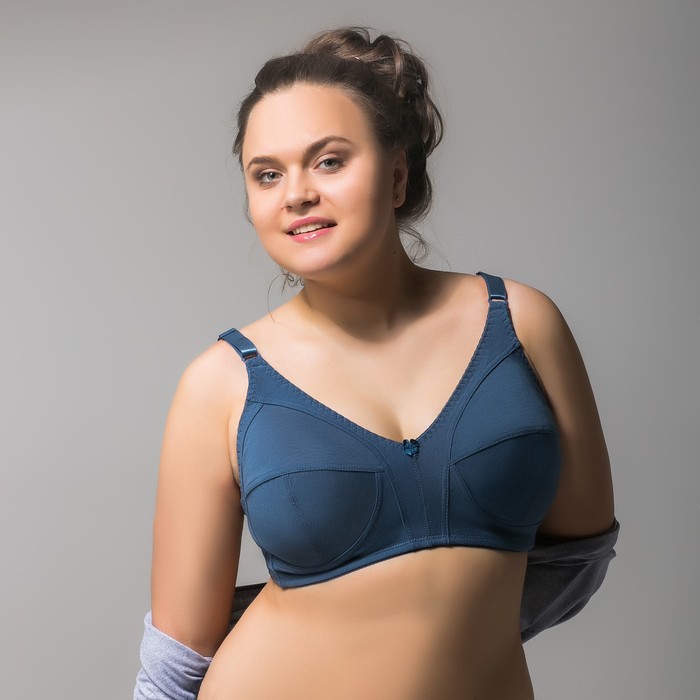 Бюстгальтер женский "Жаклин", размер 120 D, цвет синий 1501