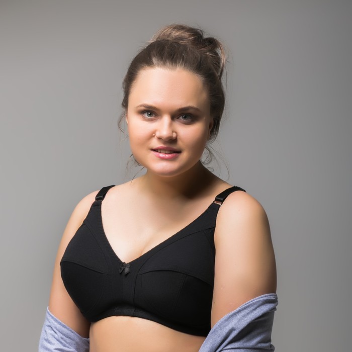 Бюстгальтер женский "Жаклин", размер 110 D, цвет чёрный 1501